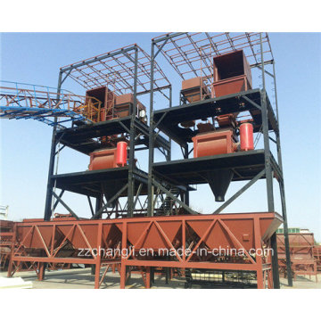 Hzs35 Low Cost Mini Concrete Mixing Plant for Algeria